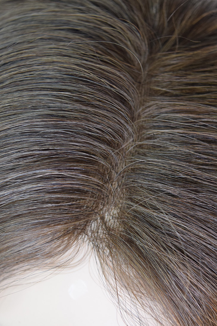 Skin Трендовая короткая мужская система на верхнюю часть головы — 20 см